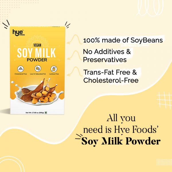 Vegan Soy Milk Powder | 49% Protein | Unsweetened | 500g