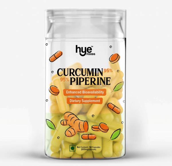 Vegan Curcumin Capsule | 90 Capsules | (650mg/capsule)