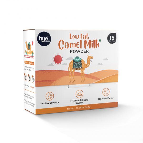 Low Fat Camel Milk Powder । 100% Pure & Natural । 15 * 20gm । 300gms