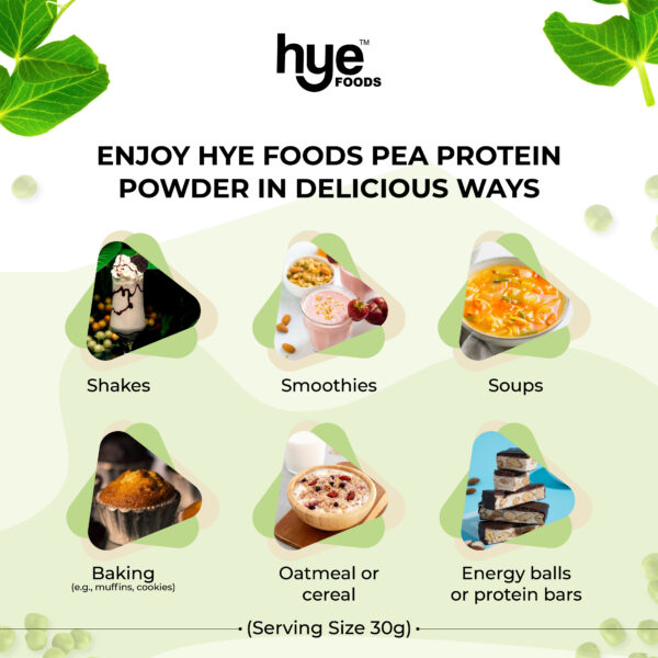 HYE FOODS Premium Pea Protein | 2 lb | Vegan | Gluten Free | Unflavored |100% Peas | 30 Servings