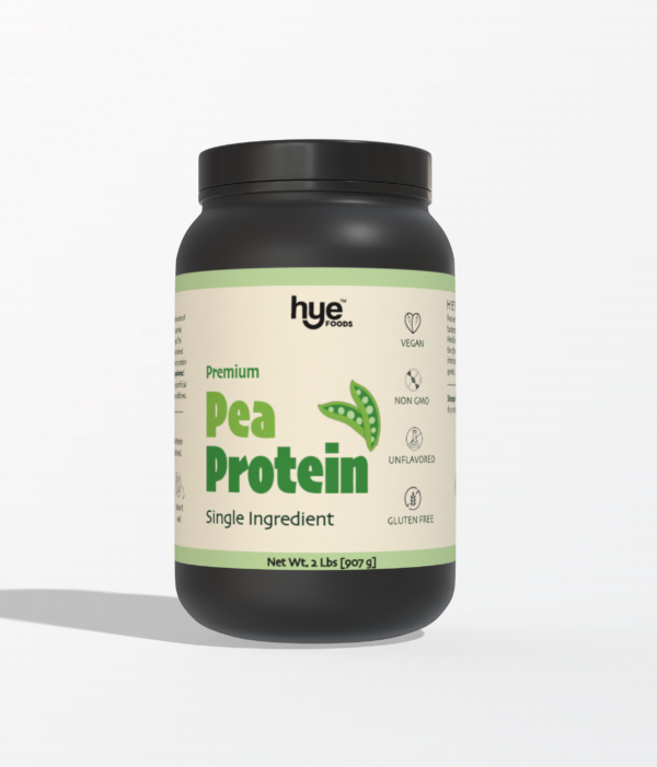 HYE FOODS Premium Pea Protein | 2 lb | Vegan | Gluten Free | Unflavored |100% Peas | 30 Servings