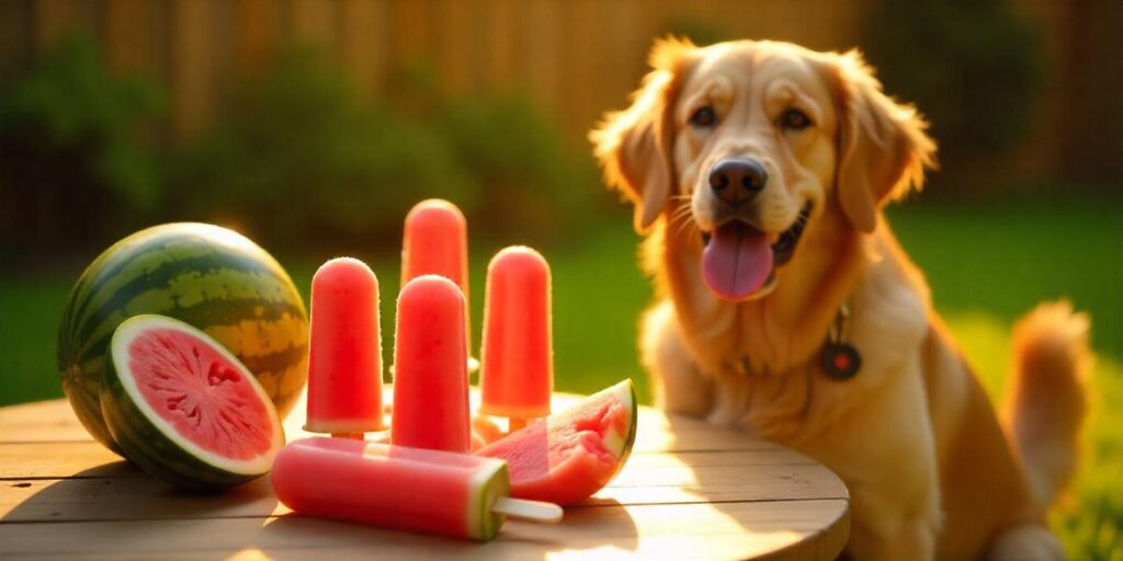 Watermelon popsicles