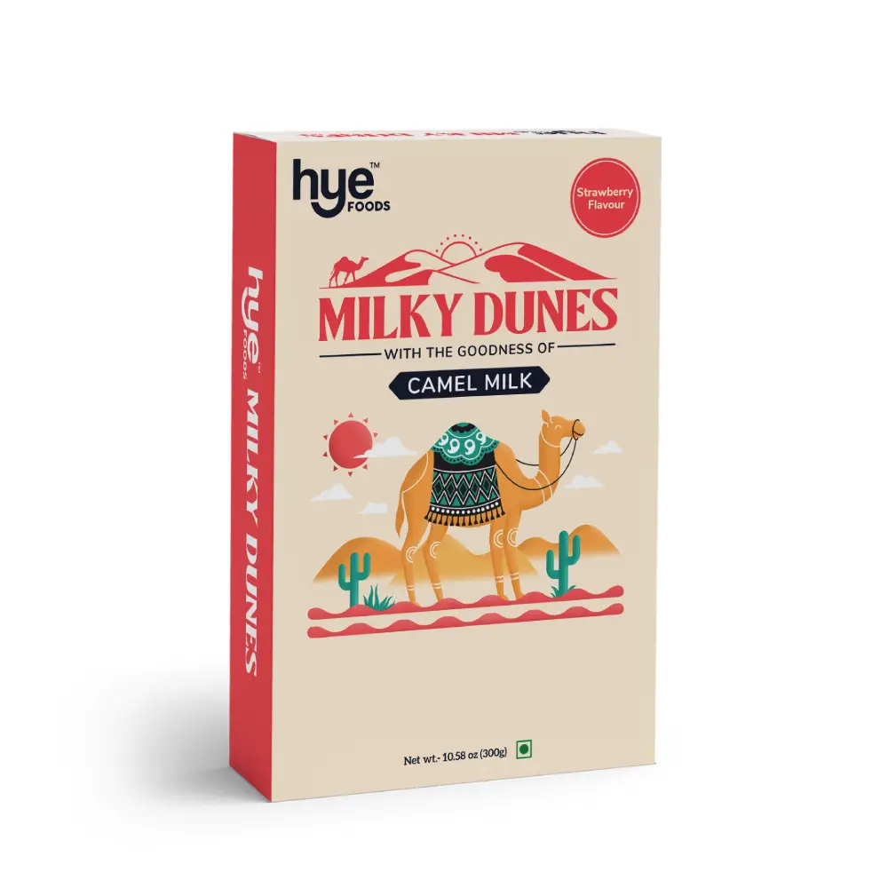Milky Dunes Strawberry Camel Milk Powder | 300gms